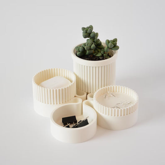 Desk Organizer Set, Desk Accessories, Organization Storage Set, Modular Office Desk Organizer Tray Set, Desk planter, Succulent Pot and Tray